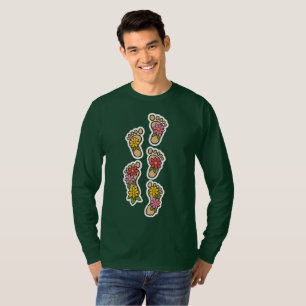 Camiseta Pegadas de Flores – Caminhar em Beleza e Alegria