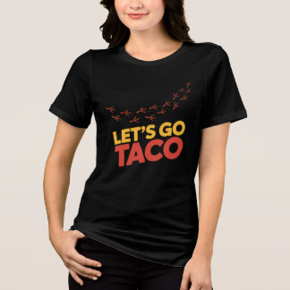 Camiseta Pegadas de frango do vamos Go Taco