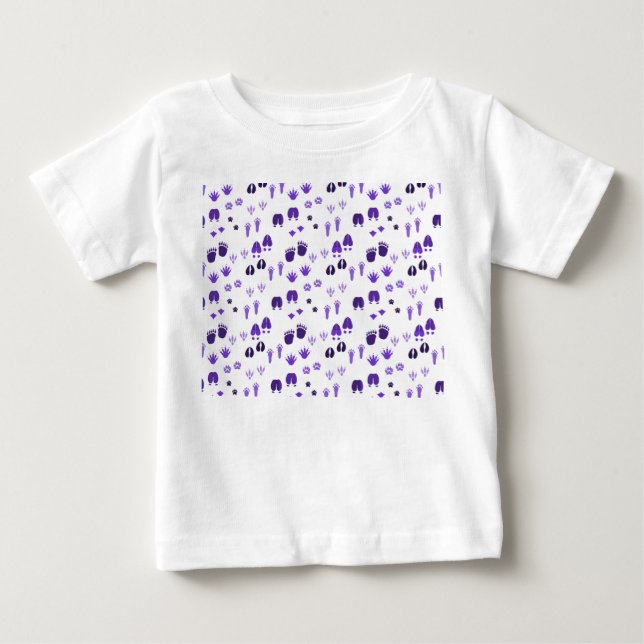 Camiseta Pegadas de inverno (Frente)