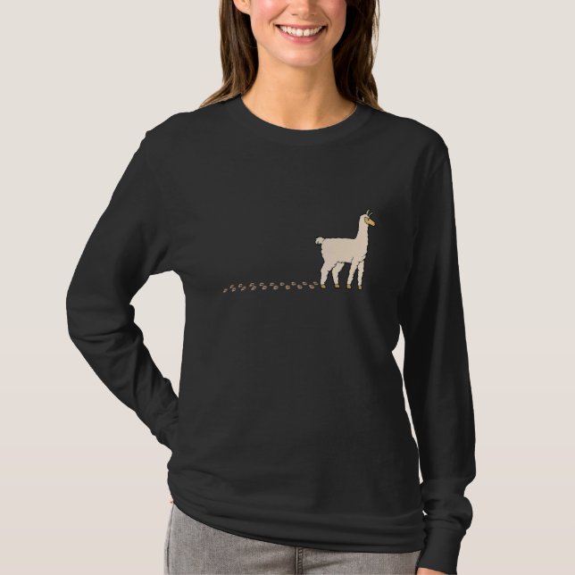 Camiseta Pegadas de patas de asa-branca (Frente)