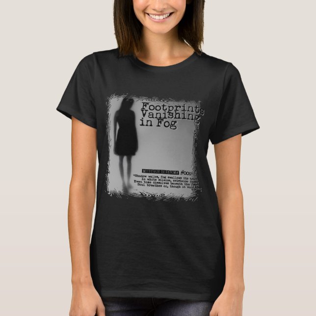 Camiseta Pegadas Desaparecendo na Névoa (Frente)