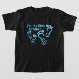 Camiseta Pegadas do Irmão Mais Velho Irmão Mais Novo