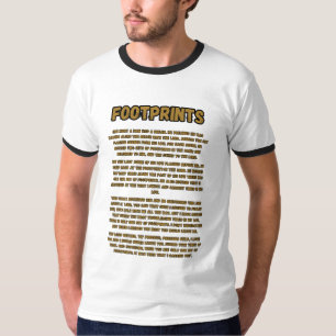 Camiseta Pegadas Na Areia De Oração.