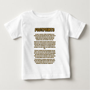 Camiseta Pegadas Na Oração Da Areia