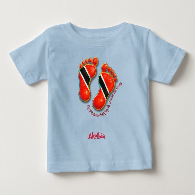 Camiseta Pegadas S2 Bebê Tee - Trini (Frente)