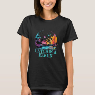 Camiseta Pegando um Grande Pescador Caçador Pescador Caçado