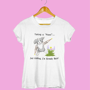 Camiseta Pegando uma Collie em Cruzadas