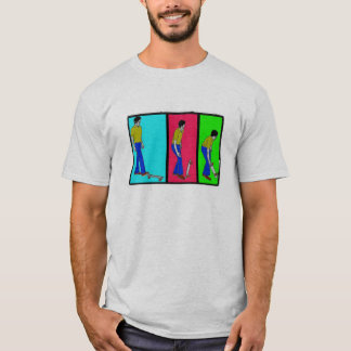 Camiseta pegare seu filtro do mosaico da beira de w do