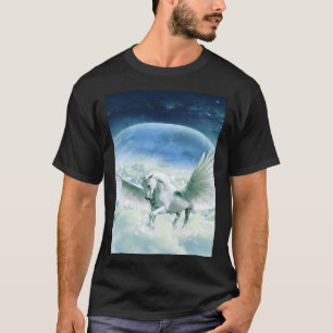 Camiseta Pegasus Lobo Cavalos Brancos Leão Corrida Unicórni