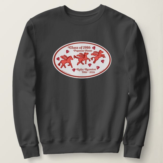 Camiseta Pegasus Posse Reunião Rubi  (Frente do Design)