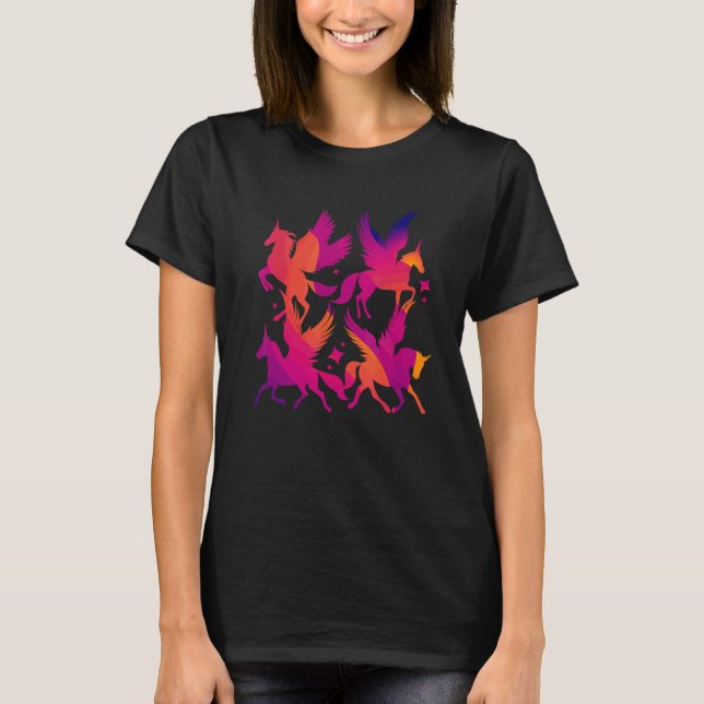 Camiseta Pegasus Unicórnios Cavalos Criaturas Mitológicas P (Frente)