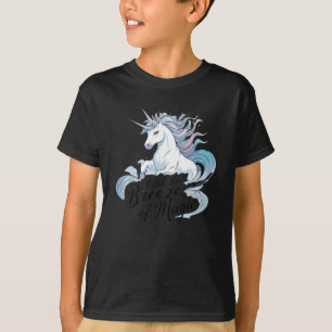Camiseta Pegue A Brisa Do Sticker De Unicórnio Mágico
