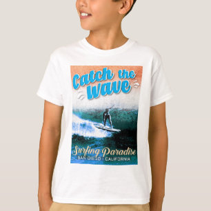 Camiseta Pegue a onda - Paraíso surfador