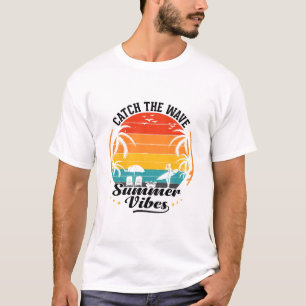 Camiseta Pegue a Onda Vibrações de Verão