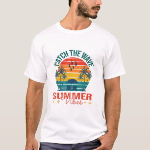 Camiseta Pegue a Onda Vibrações de Verão