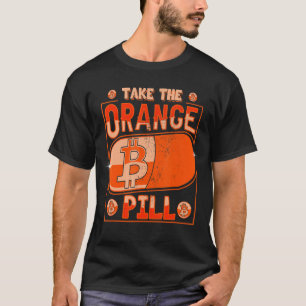 Camiseta Pegue A Pílula Laranja Bitmoney Btc Cryptocurrency