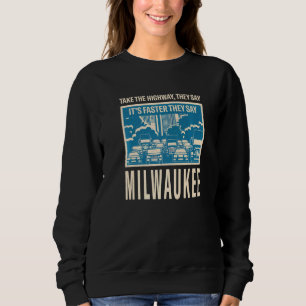 Camiseta Pegue A Rodovia Milwaukee Coworker Wisconsin Coll