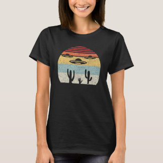 Camiseta Pegue Alguns Raios Vintage Retro UFO Alien Deserto