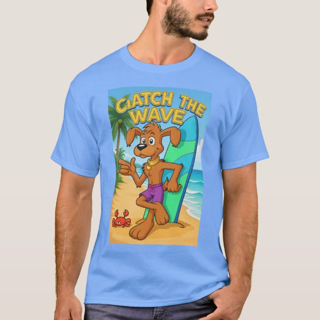 CAMISETA PEGUE AS ONDAS (Frente)