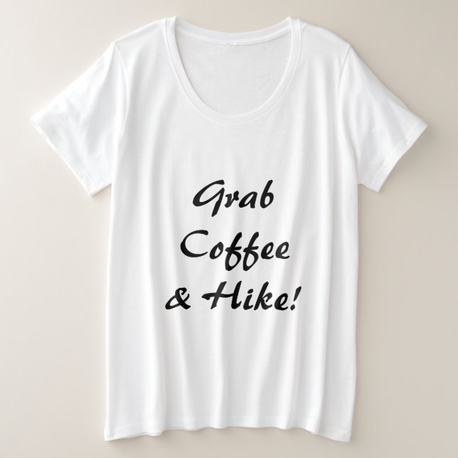 Camiseta Pegue Café & Uma Caminhada (Frente do Design)