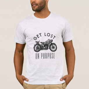 Camiseta Pegue de propósito - a motocicleta perdida do zen