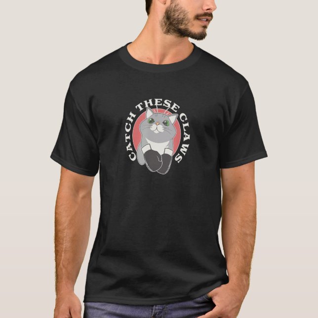 Camiseta Pegue Estas Garras, Creative Animal Cute Boxer (Frente)