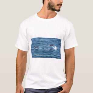 Camiseta Pegue-Me, Se Puder! Diversão de golfinhos.
