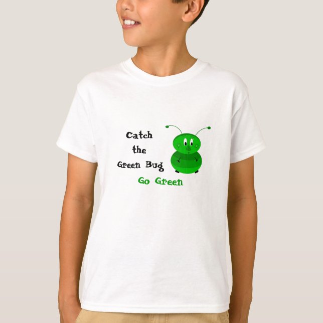 Camiseta Pegue o Bug Verde (Frente)