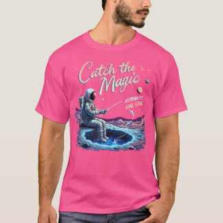 Camiseta Pegue O Mágico Astronauta Foi Pescar Astronauta S