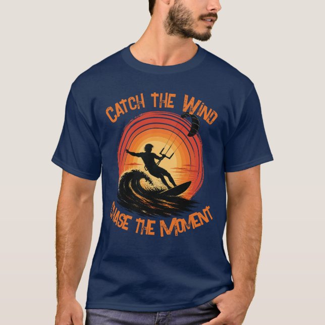 Camiseta Pegue o Vento, Persiga o Momento (Frente)