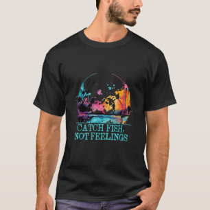 Camiseta Pegue Peixes Não Sentimentos Engraçado Humor de Pe