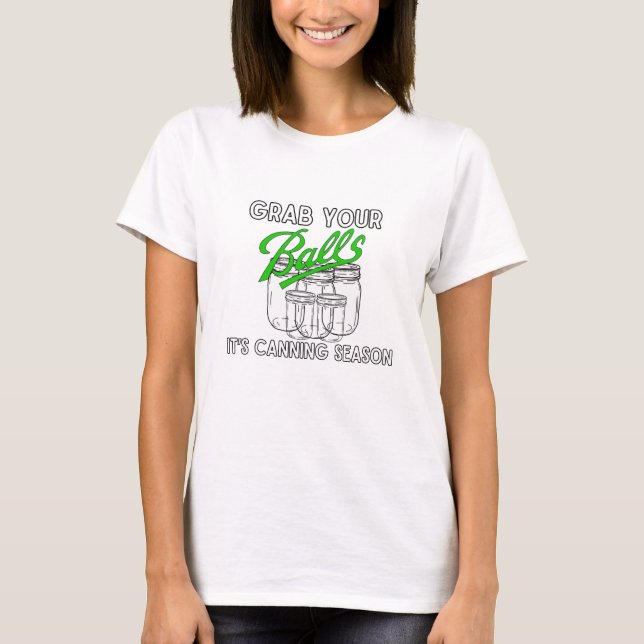 Camiseta Pegue seus potes... é a estação de latas (Frente)