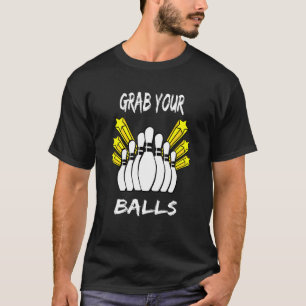 Camiseta Pegue Sua Boliche De Beco De Boliche De Bolas
