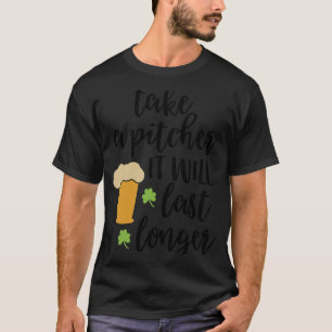 Camiseta Pegue um Arremessador Que Durará Mais Uma Cerveja