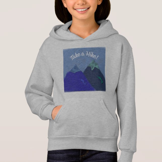 Camiseta Pegue um Design de Montanha Hike (Frente)