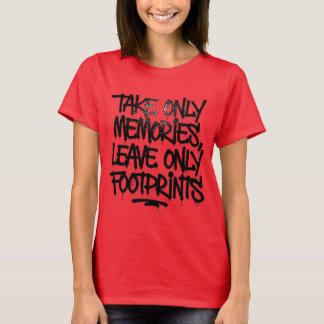 Camiseta Pegue Voos Não Sentimentos Citação de Grafite Arco