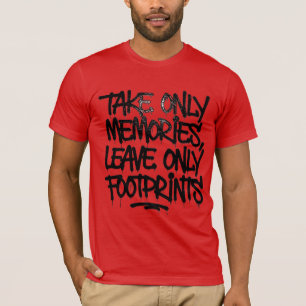 Camiseta Pegue Voos Não Sentimentos Citação de Grafite Arco