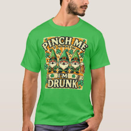 Camiseta Peguem-me Eu sou Bebado Dia de São Patrício Gnomos