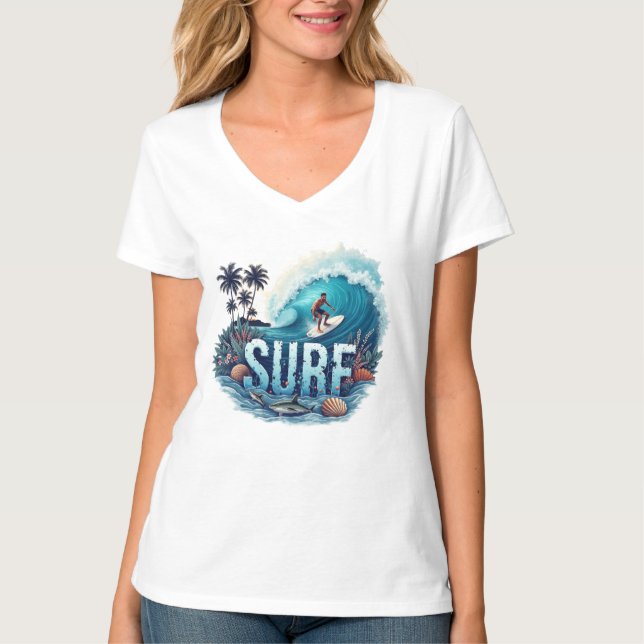 Camiseta Peguem o surf da onda (Frente)