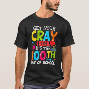 Camiseta Peguem o vosso Crayon É o 100º Dia da Escola