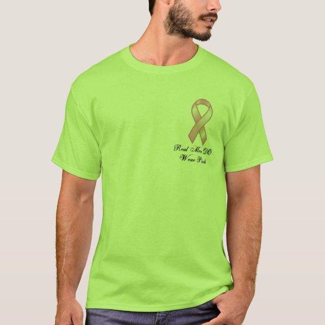 Camiseta peito-cancer-consciência (Frente)