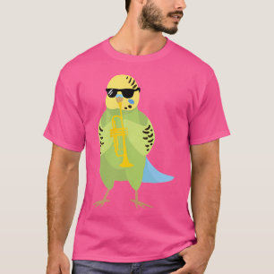 Camiseta Peito Engraçado Vestindo Óculos Solares Jogando Tr