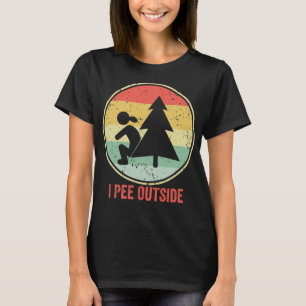 Camiseta Peito Fora do Retro Vintage Engraçado Camping dize