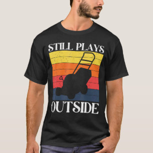 Camiseta Peitoril Brinca Fora Cortador de Grama Jardineiro 