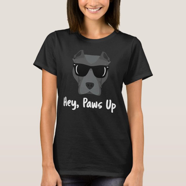 Camiseta Peitos Para Cachorros Pitbulosos Pai Para Dentro (Frente)