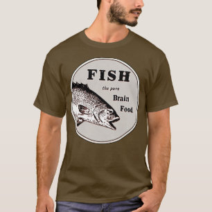 Camiseta Peixe a Comida do Cérebro Puro
