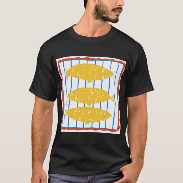 Camiseta Peixe Amarelo Divertido (Frente)