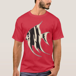 Camiseta Peixe-Anjo Aquário Afiado de Peixe Idea