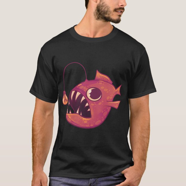 Camiseta Peixe-Anjo Fofo (Vermelho) (Frente)