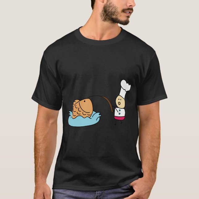 Camiseta Peixe-anjo Listrado Azul (Frente)